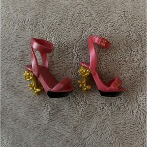 Rainbow High Daria Roselyn Doll  Shoes Red Gold Rose High Heels Sandals